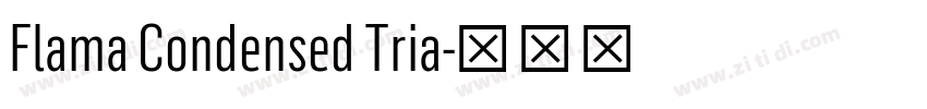 Flama Condensed Tria字体转换 Flama Condensed Tria字体转换